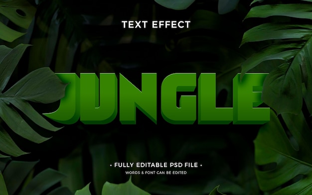 PSD amazon jungle-teksteffect