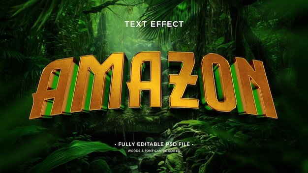 PSD amazon text effect