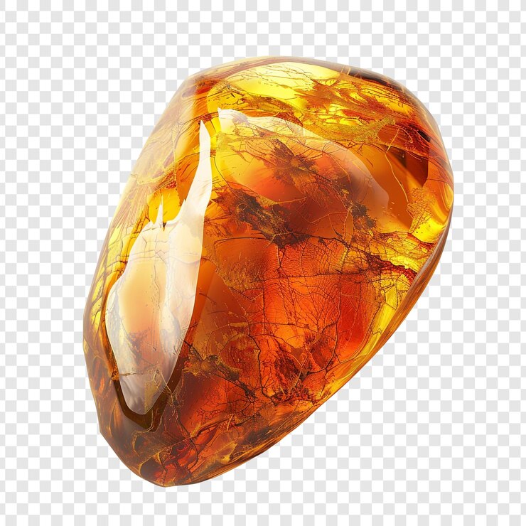 PSD amber gemstone