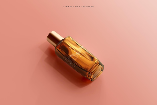 Amber Glass Perfume Bottle Mockup