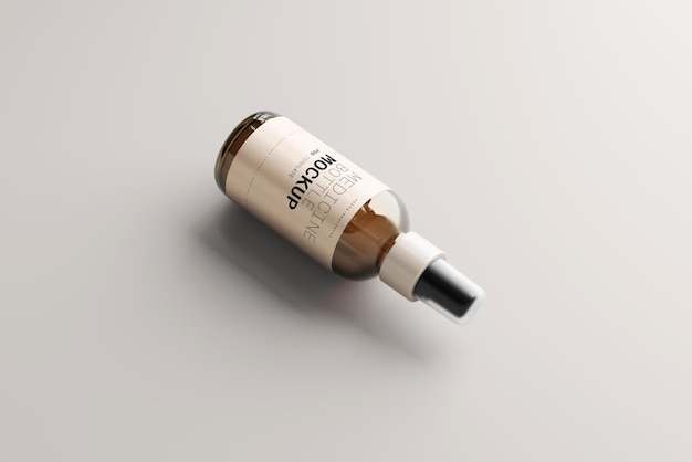 Amber glazen cosmetische spuitflesmodel