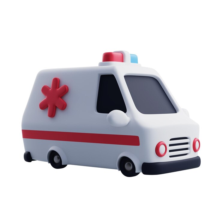 PSD скорая 3d-икона медицинской помощи и медицинской концепции.