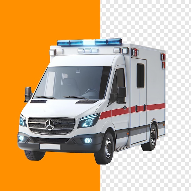 Ambulance van psd