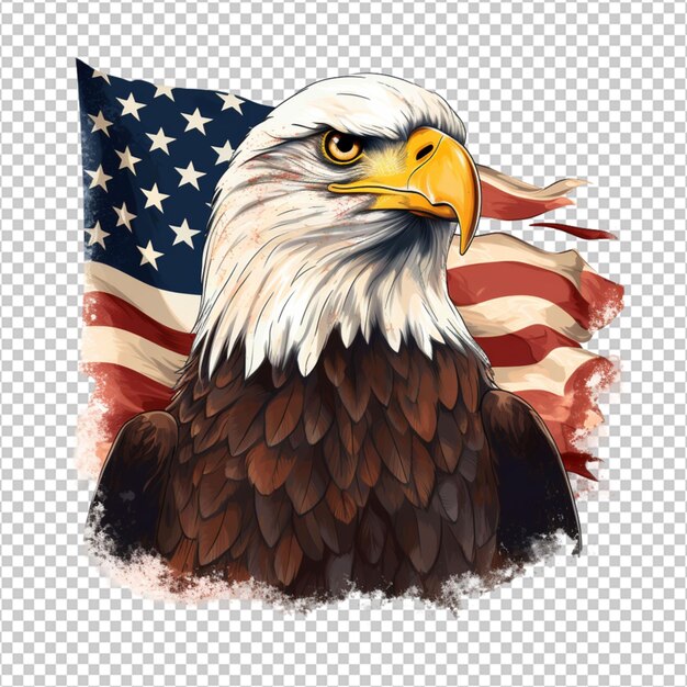 PSD american bald eagle png