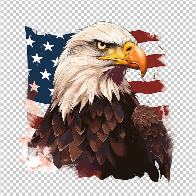 PSD american bald eagle png
