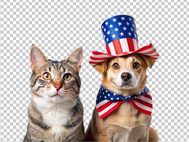 PSD アメリカン・ビーグル・パプピーと猫 png