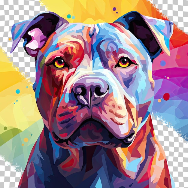 PSD american bully a breed closely related to pitbull transparent background