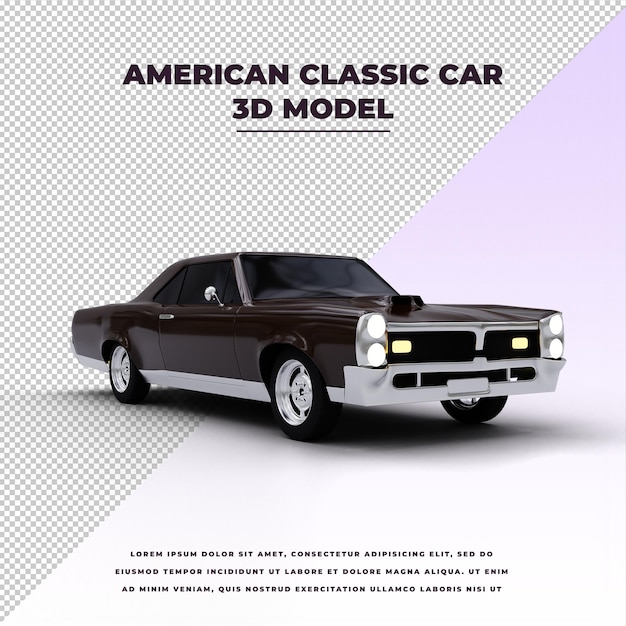 PSD american classic car