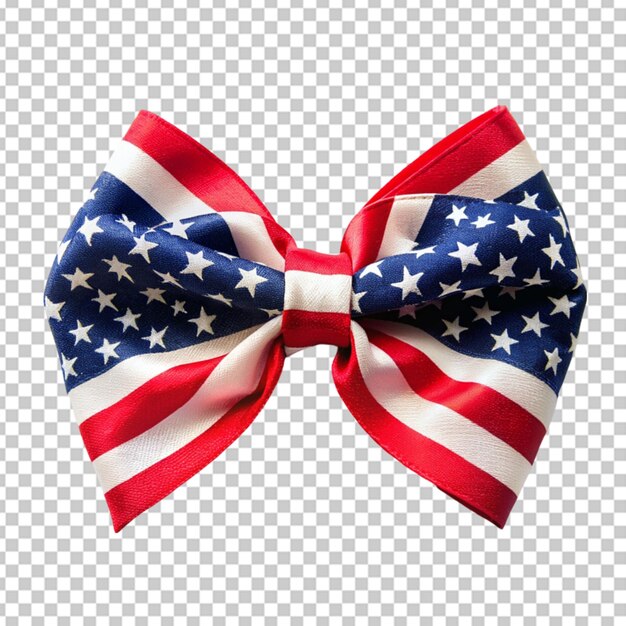 American flag bow transparent background