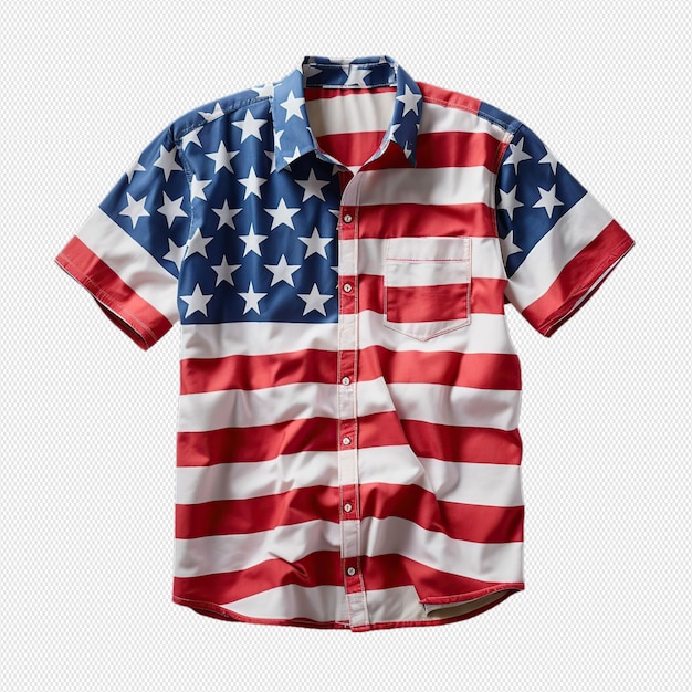 PSD maglia con bandiera americana