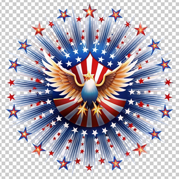 PSD american flag t shirt design clipart png