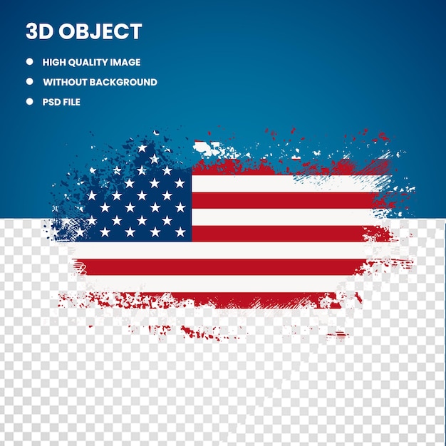 PSD american flag