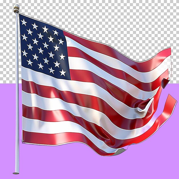 PSD an american flag