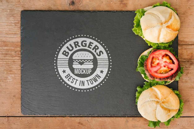 american food concept mock-up