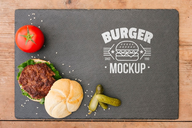 American food concept mock-up