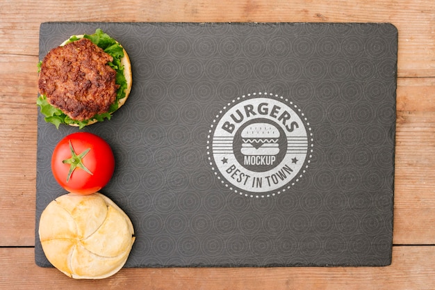 american food concept mock-up