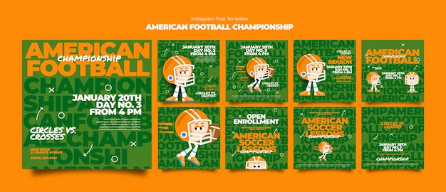 PSD american football championship  instagram posts