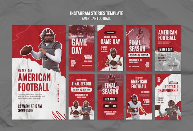 PSD american football championship template design