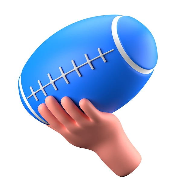 PSD american football hand gesture sports hobby