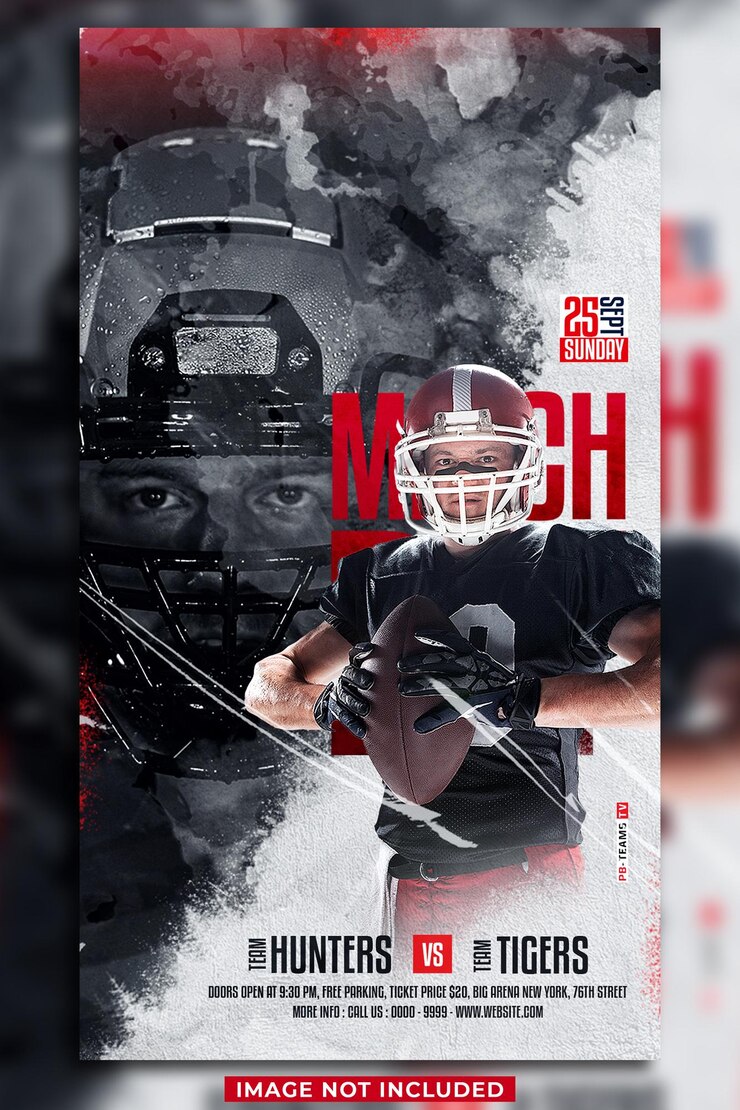 PSD アメリカン フットボールの試合日 instagram ストーリー テンプレート