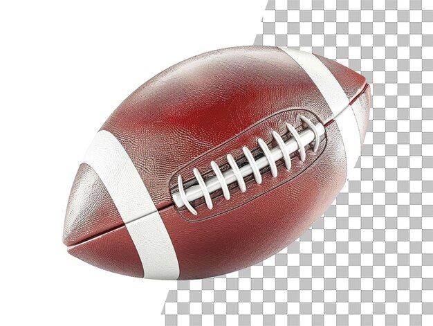 PSD american football rugby ball object with transparent background