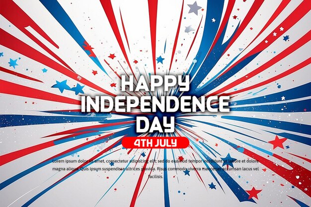 PSD american independence day design vector concept ai generated