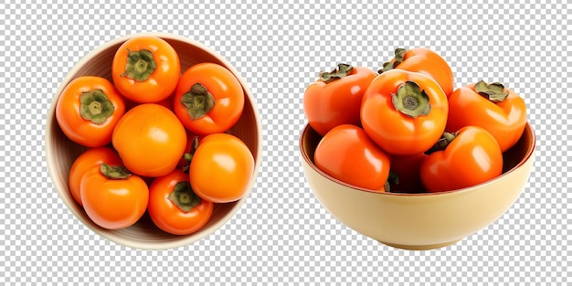 American Persimmon transparent background isolated image generative AI