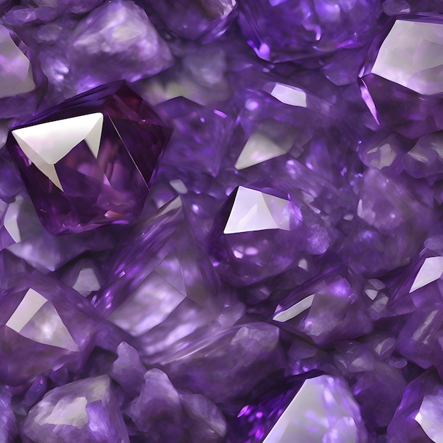 PSD amethyst colorful gemstone illustration