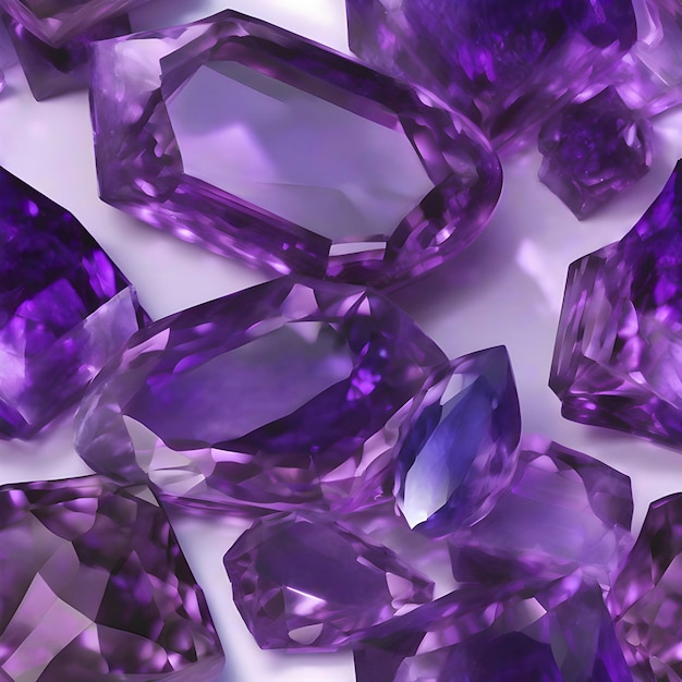 PSD amethyst colorful gemstone