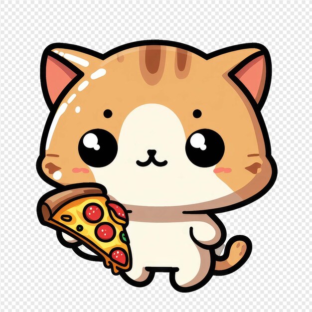 PSD amiable kitten png-sticker