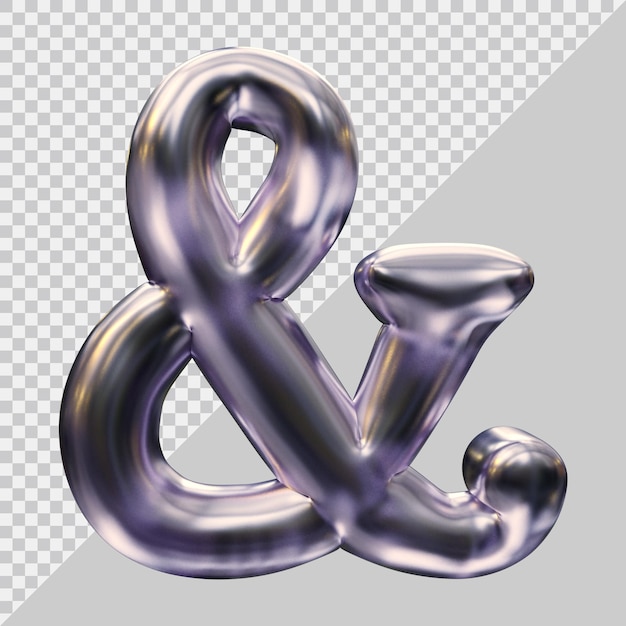 PSD ampersand-symbool in 3d-weergave