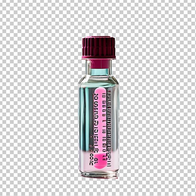 PSD ampul vaccin van coronavirus 3d render illustratie op wit