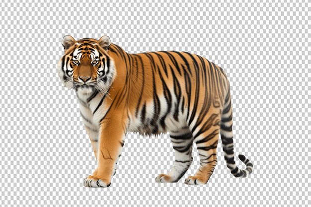 Amur wild tiger isolated image