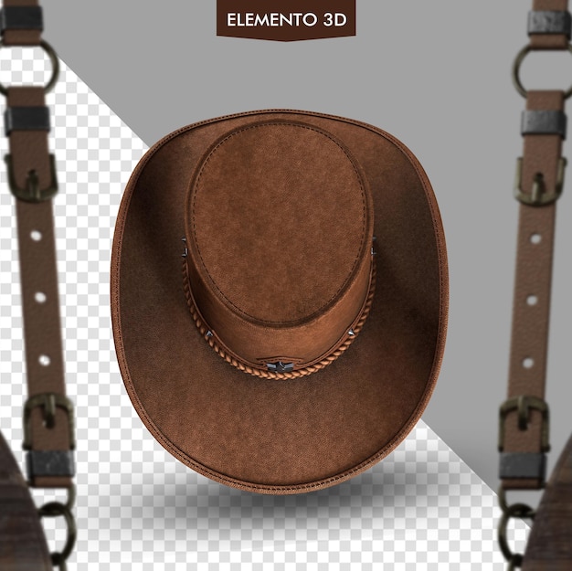 PSD 끈이 달린 elemento 3d 모자