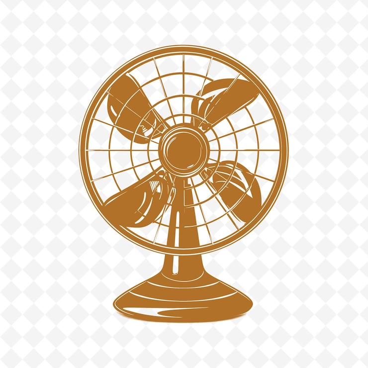 PSD an old fan with the words birds on it