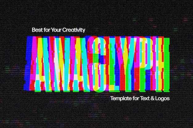 Anaglyfisk texteffekt