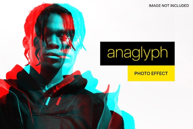 Anaglyph photo effect