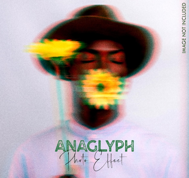 Anaglyph photo effect