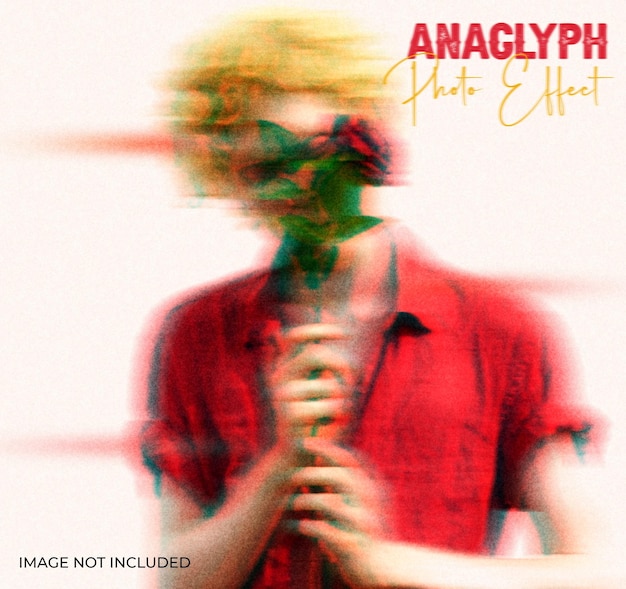 PSD anaglyph photo effect