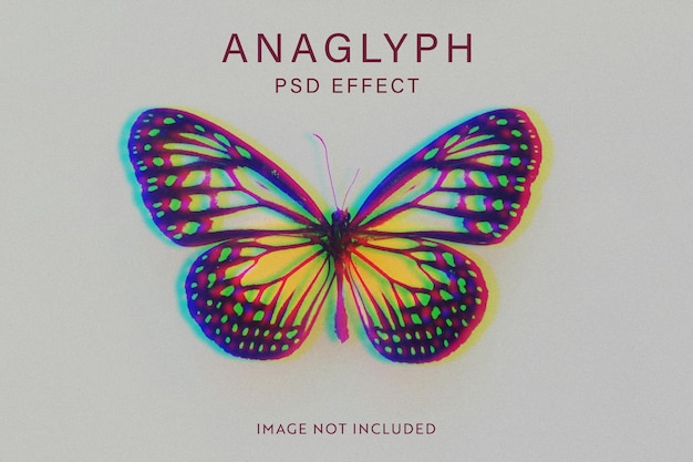 PSD anaglyph photo effect