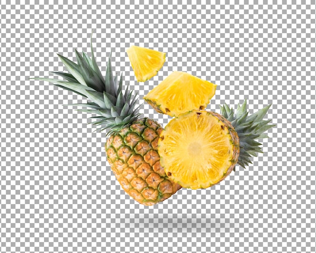 Ananas na białym tle