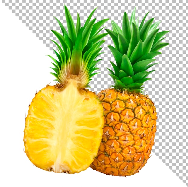 Ananas odizolowywający na białym tle