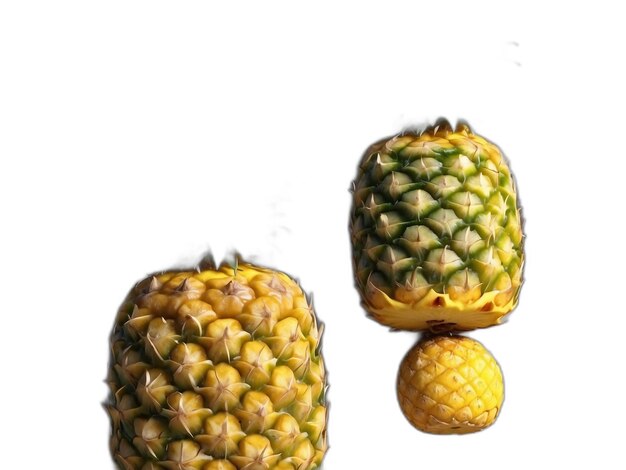 PSD ananas psd op een witte achtergrond