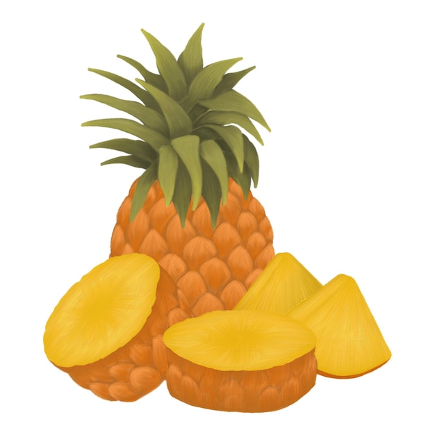 PSD ananasvruchten