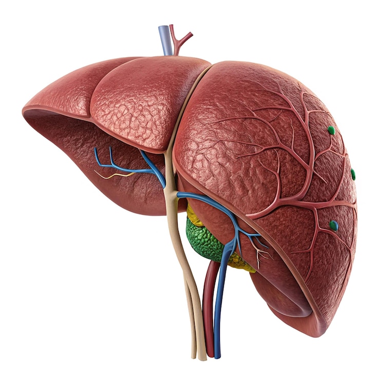 PSD anatomia wątroby ludzkiej
