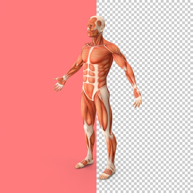 Anatomy male muscular system