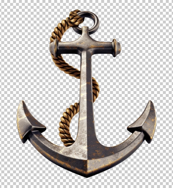 Premium PSD  Anchor isolated on transparent background