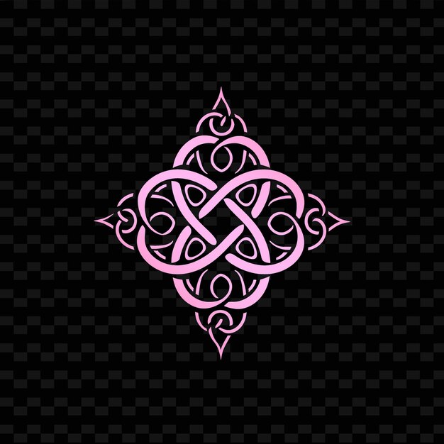 PSD ancient celtic druid clan emblem with knotwork and spirals f creative tribal vector designs