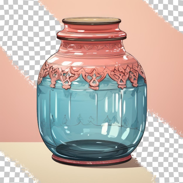 Ancient container against transparent background