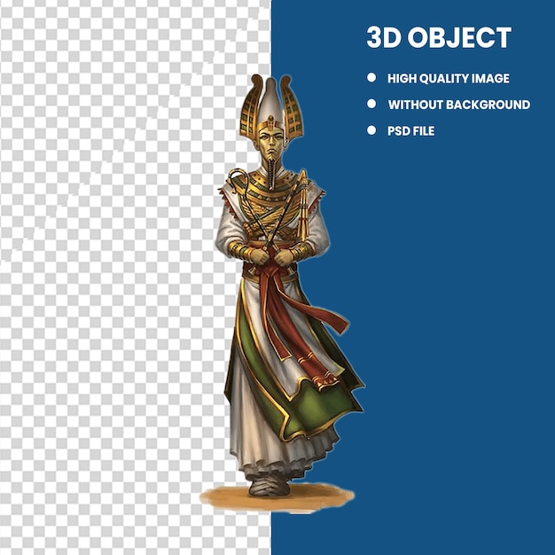 PSD ancient egypt statue